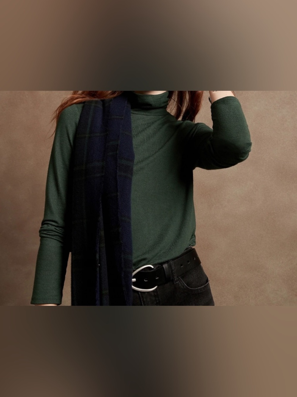 Banana Republic Timeless Turtleneck Ocean Emerald size small bluish green NWT